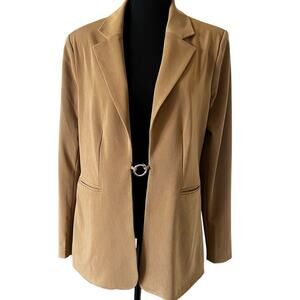 Danielle Bernstein Women’s Career Open Blazer Silver Closure Size Medium